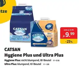 Das Futterhaus CATSAN Hygiene Plus und Ultra Plus Angebot