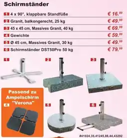 Stabilo Fachmarkt Schirmständer Angebot