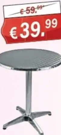 Stabilo Fachmarkt Alu-Bistrotisch Angebot