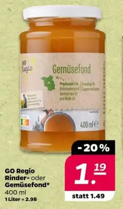 NETTO GO Regio Rinder- oder Gemüsefond Angebot