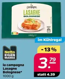 NETTO la campagna Lasagne Bolognese Angebot