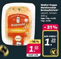 NETTO Walter Popps Meistersalat Brotaufstrich Angebot