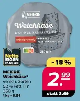 NETTO MEIERIE Weichkäse Angebot