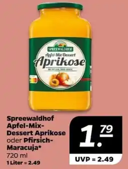NETTO Spreewaldhof Apfel-Mix Dessert Aprikose oder Pfirsich Maracuja Angebot