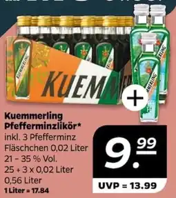 NETTO Kuemmerling Pfefferminzlikör Angebot