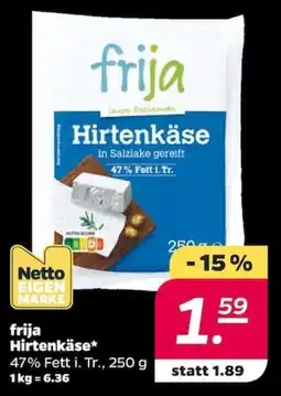 NETTO frija Hirtenkäse Angebot
