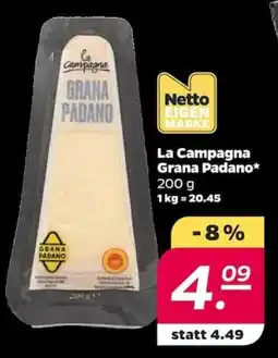 NETTO La Campagna Grana Padano Angebot
