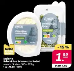 NETTO Meierie Frischkäse Schale oder Rolle Angebot