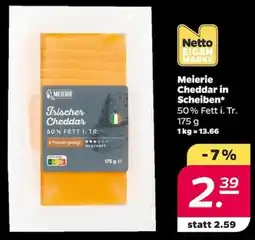 NETTO Meierie Cheddar in Scheiben Angebot