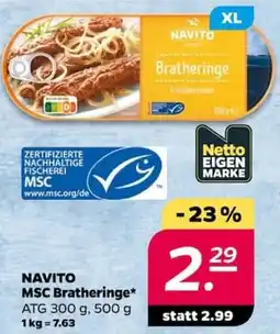 NETTO NAVITO MSC Bratheringe Angebot