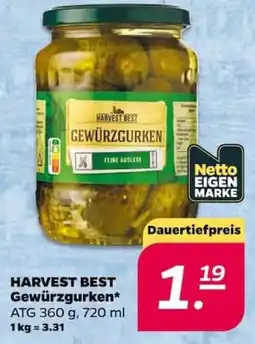 NETTO HARVEST BEST Gewürzgurken Angebot