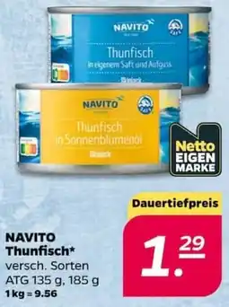 NETTO NAVITO Thunfisch Angebot