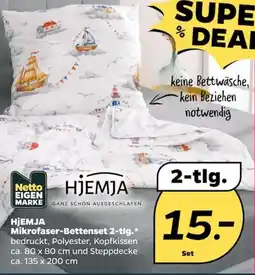 NETTO HJEMJA Mikrofaser-Bettenset 2-tlg. Angebot