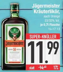 E-Center Jägermeister Kräuterlikör Angebot