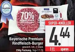 E-Center Bayerische Premium Rindfleisch-Burger Angebot