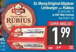 E-Center St. Mang Original Allgäuer Limburger oder Rubius Angebot