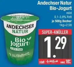 E-Center Andechser Natur Bio-Jogurt Angebot