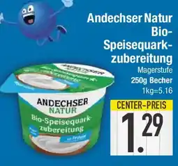 E-Center Andechser Natur Bio- Speisequarkzubereitung Angebot