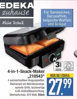 E-Center 4-in-1-Snack-Maker 210543 Angebot