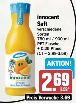 AEZ innocent Saft Angebot