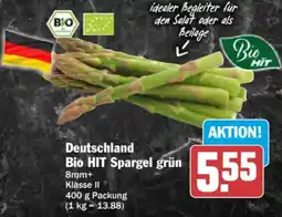 AEZ Deutschland Bio HIT Spargel grün Angebot