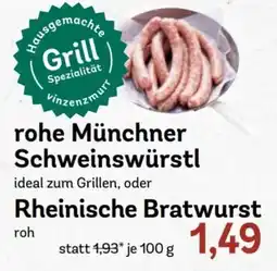 AEZ rohe Münchner Schweinswürstl oder Rheinische Bratwurst Angebot