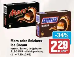 AEZ Mars oder Snickers Ice Cream Angebot
