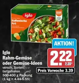 AEZ Iglo Rahm-Gemüse oder Gemüse-Ideen Angebot