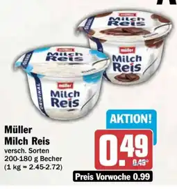 AEZ Müller Milch Reis Angebot