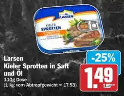 AEZ Larsen Kieler Sprotten in Saft und Öl Angebot