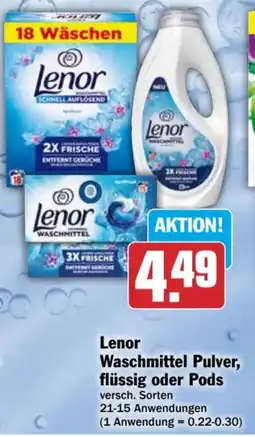 AEZ Lenor Waschmittel Pulver, flüssig oder Pods Angebot