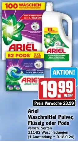 AEZ ARIEL Waschmittel Pulver, Flüssig oder Pods Angebot