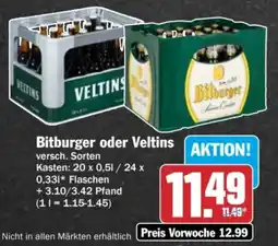 AEZ Bitburger oder Veltins Angebot