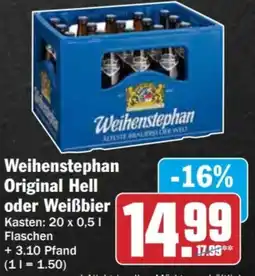 AEZ Weihenstephan Original Hell oder Weißbier Angebot
