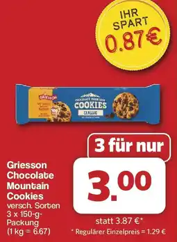 Famila Nord West Griesson Chocolate Mountain Cookies Angebot