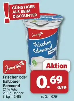 Famila Nord West Jeden Tag Frischer oder haltbarer Schmand Angebot