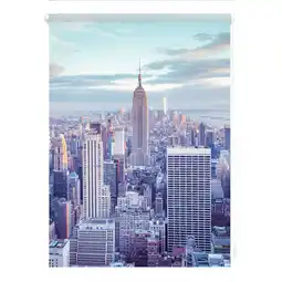 Netto Marken-Discount Lichtblick Rollo Klemmfix, ohne Bohren, Verdunkelung, New York - Blau Angebot