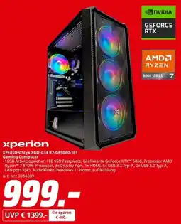 MediaMarkt XPERION Styx XGD-C34 R7-GF5060-161 Gaming Computer Angebot