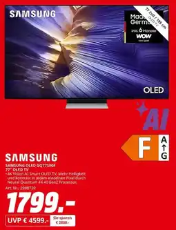 MediaMarkt SAMSUNG OLED GQ77590F 77" OLED TV Angebot