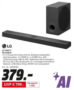 MediaMarkt LG S80TY Soundbar Angebot