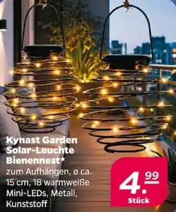NETTO Kynast Garden Solar-Leuchte Bienennest Angebot