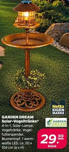 NETTO GARDEN DREAM Solar-Vogeltränke Angebot
