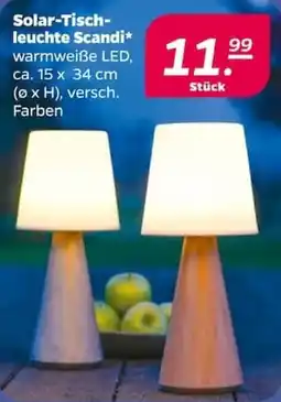 NETTO Solar-Tischleuchte Scandi Angebot