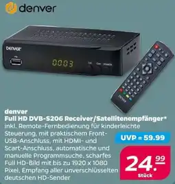 NETTO denver Full HD DVB-S206 Receiver/Satellitenempfänger Angebot