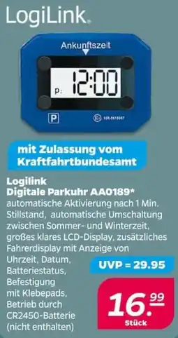 NETTO Logilink Digitale Parkuhr AA0189 Angebot