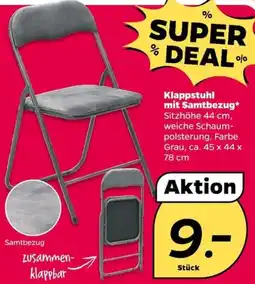 NETTO Klappstuhl mit Samtbezug Angebot