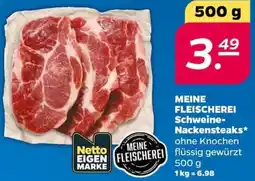 NETTO MEINE FLEISCHEREI Schweine Nackensteaks Angebot