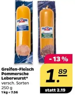 NETTO Greifen-Fleisch Pommersche Leberwurst Angebot