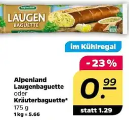 NETTO Alpenland Laugenbaguette oder Kräuterbaguette Angebot