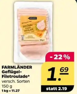NETTO FARMLÄNDER Geflügel Filetroulade Angebot